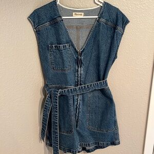 Madewell Blue Denim Jumpsuit